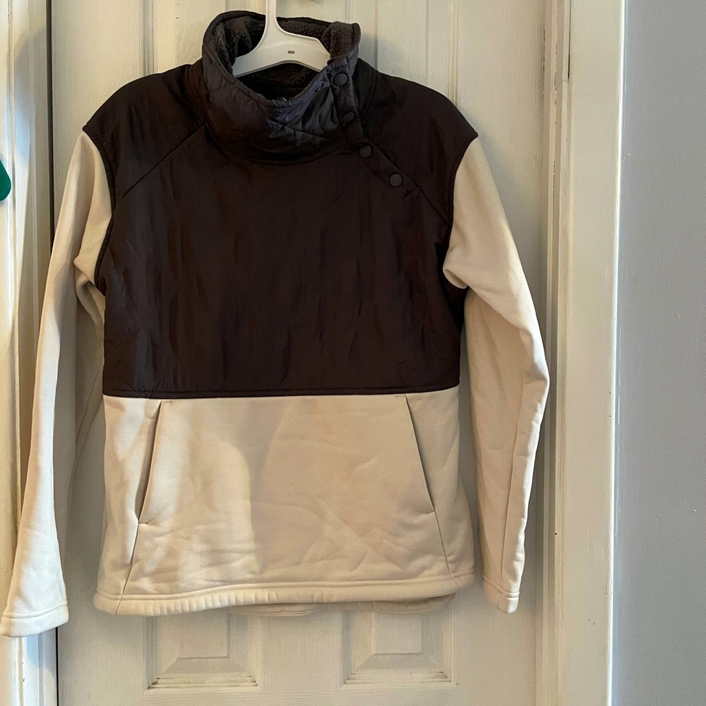 North face Pullover with Sherpa neck size small